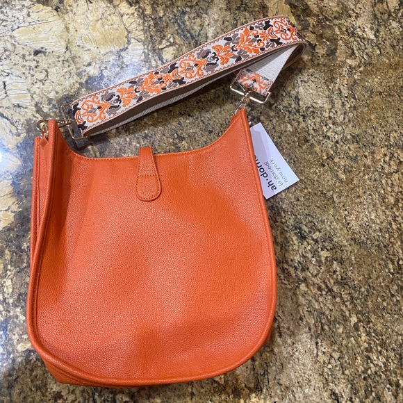 ahdorned Bags Ahdorned Crossbody Bag With Guitar Strap Pebbled